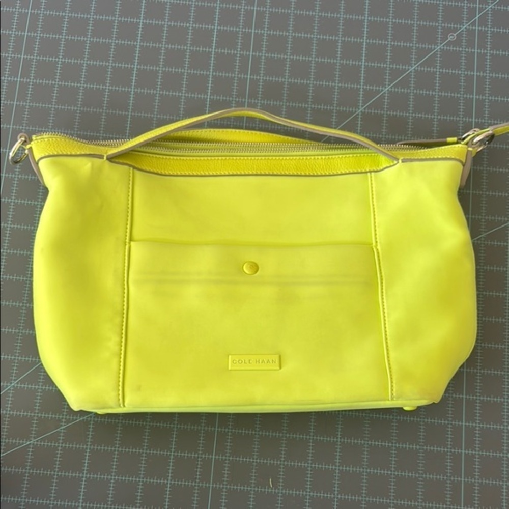 Cole Haan Yellow Clutch Vibrant Minimalist Design